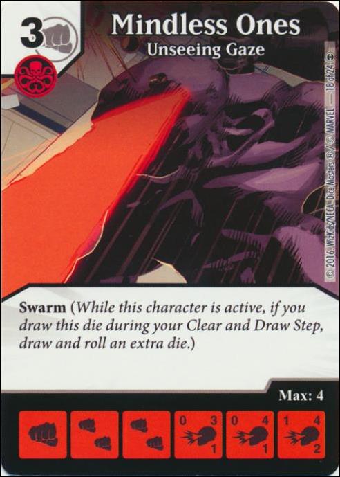 Marvel Dice Masters Doctor Strange card 18 Mindless Ones: Unseeing Gaze