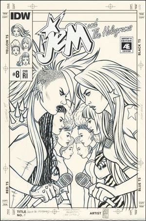 Jem and the Holograms issue 8-B Jen Bartel 1:10 Artist's Edition Cover