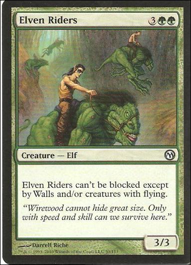 Magic the Gathering: Duels of the Planeswalkers (Base Set) card 59 Elven Riders