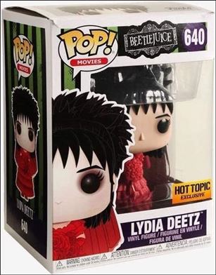 POP! Movies figure 640 Lydia Deetz (Red Dress) Hot Topic Exclusive