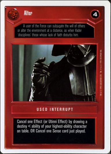 Star Wars: Premiere Unlimited (Base Set) card 105 Alter