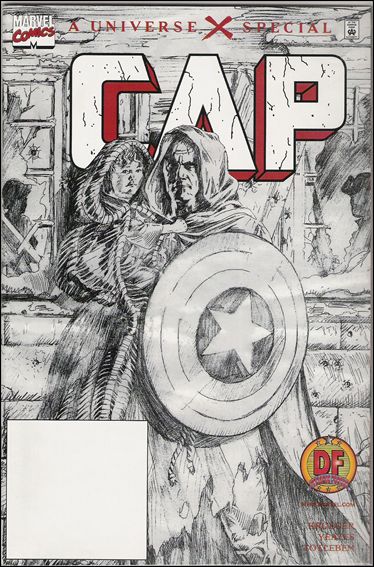 Universe X: Cap issue 1-C Dynamic Forces Sketch Cover