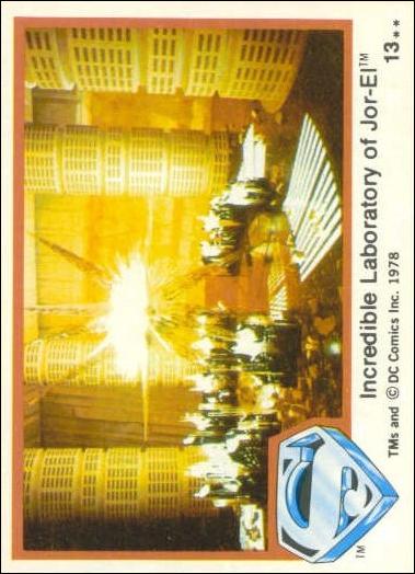 Superman (Movie) Series 1 (Base Set) card 13 Incredible Laboratory of Jor-El