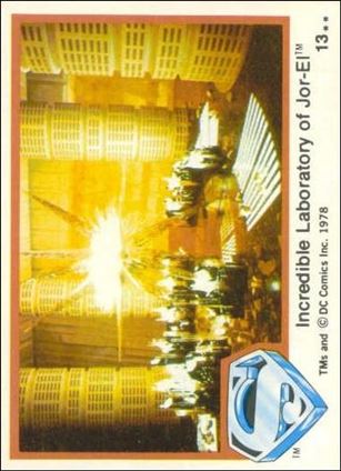 Superman (Movie) Series 1 (Base Set) card 13 Incredible Laboratory of Jor-El