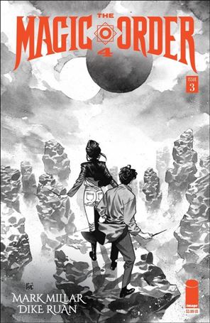 Magic Order 4 issue 3-B Dike Ruan B&W Cover