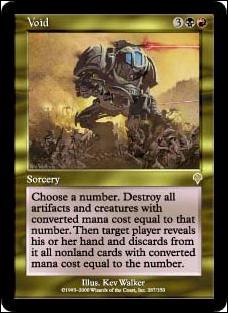 Magic the Gathering: Invasion (Base Set) card 287 Void