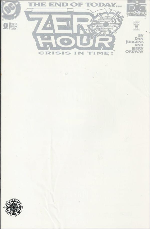 Zero Hour: Crisis in Time issue 0-C Zero Hour Logo UPC Cover
