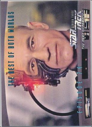 Star Trek: The Next Generation - The Episode Collection Season Three (Base Set) card 309 The Best of Both Worlds, Episode 74C