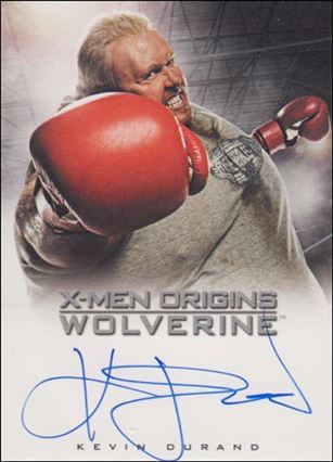 X-Men Origins: Wolverine (Autographs Subset) card nn7 Kevin Durand