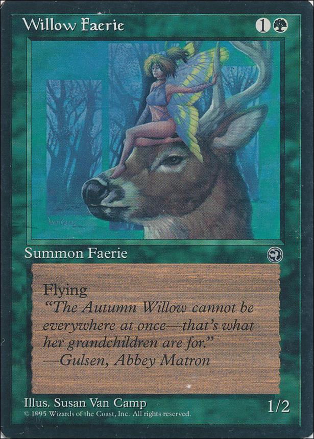 Magic the Gathering: Homelands (Base Set) card 99 Willow Faerie