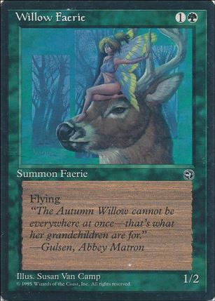 Magic the Gathering: Homelands (Base Set) card 99 Willow Faerie