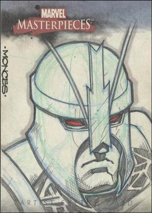 2007 Marvel Masterpieces (Sketch Card Subset) card RM Randy Monces 1/199