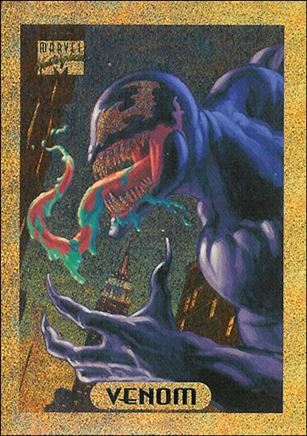 1994 Marvel Masterpieces (Holofoil Subset) card 9-B Venom (Bronze Foil)