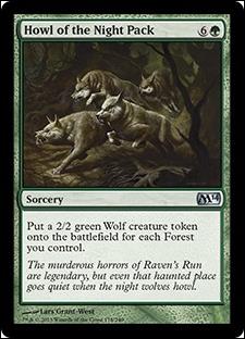 Magic the Gathering: 2014 Core Set (Base Set) card 178 Howl of the Night Pack