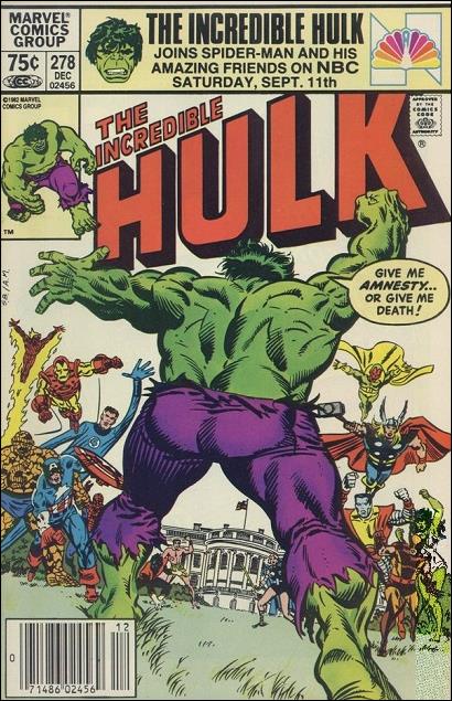 Incredible Hulk (1968) issue 278-B Canadian Price Cover