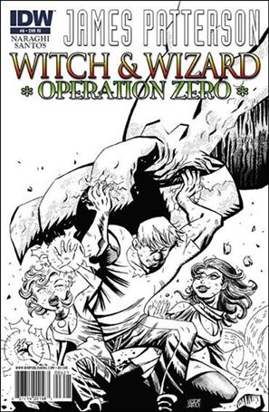 Witch & Wizard: Operation Zero issue 6-B Victor Santos 1:10 Black and White Cover