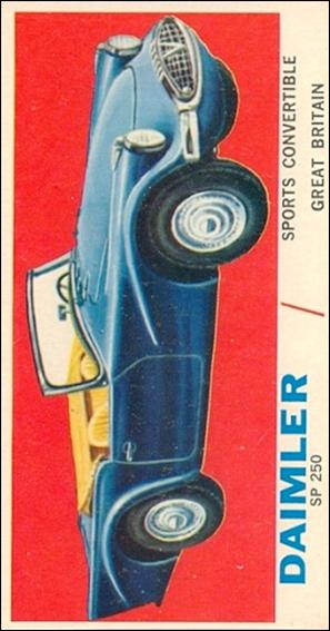 Sports Cars (1961) (Base Set) card 36 Daimler SP 250 