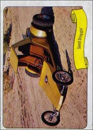 Kustom Cars 1  (Base Set) card 6-B Sand Draggin' (Text Back)