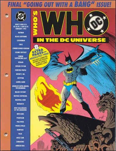 Who's Who In the DC Universe issue 16 Looseleaf Binder Format