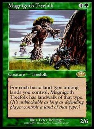 Magic the Gathering: Planeshift (Base Set) card 82 Magnigoth Treefolk