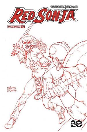 Red Sonja (2023) issue 17-P Joseph Michael Linsner Red Line 1:10 Stock Cover
