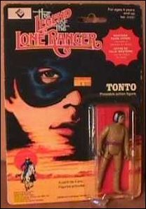 Legend of the Lone Ranger (Movie) Action Figures figure 2-C Tonto (Canadian Card) (Western Town Offer Card)