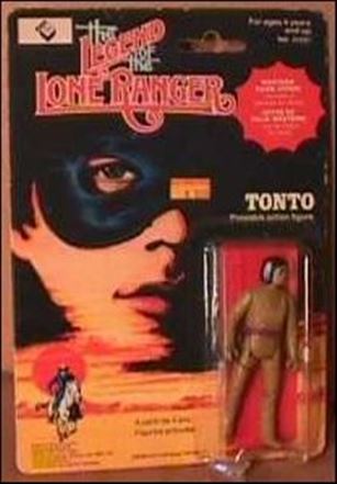Legend of the Lone Ranger (Movie) Action Figures figure 2-C Tonto (Canadian Card) (Western Town Offer Card)