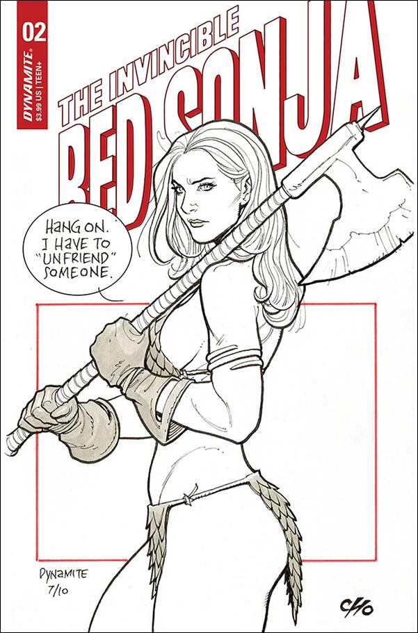 Invincible Red Sonja issue 2-D Frank Cho Cover