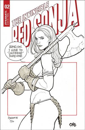 Invincible Red Sonja issue 2-D Frank Cho Cover
