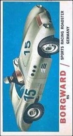 Sports Cars (1961) (Base Set) card 28 Borgward RS