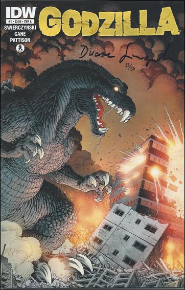 Godzilla (2012) issue 1-D DF (Signed by Duane Swierczynski in Black) 1/50