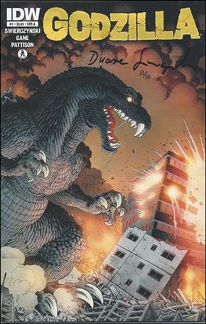 Godzilla (2012) issue 1-D DF (Signed by Duane Swierczynski in Black) 1/50