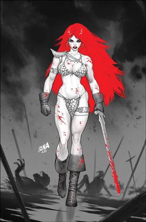 Red Sonja: Black White Red issue 2-Q David Nakayama Virgin Cover