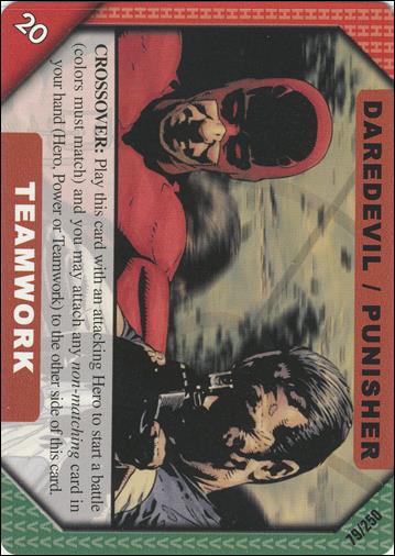 Marvel ReCharge: Inaugural Edition (Base Set) card 79 Teamwork: Daredevil / Punisher Special: Crossover