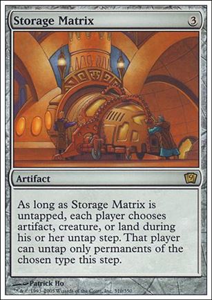 Magic the Gathering: 9th Edition (Base Set) card 310 Storage Matrix