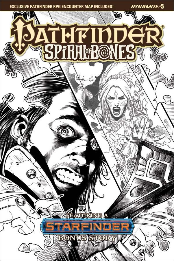 Pathfinder: Spiral of Bones issue 5-E Marco Santucci 1:20 Black & White Cover