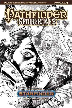 Pathfinder: Spiral of Bones issue 5-E Marco Santucci 1:20 Black & White Cover