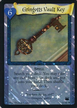 Harry Potter: Diagon Alley (Base Set) card 11-B Gringotts Vault Key