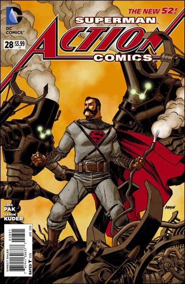 Action Comics (2011) issue 28-B Dave Johnson 1:25 Steampunk Cover