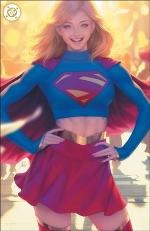Supergirl (2025) issue 1-F Stanley 'Artgerm' Lau Foil Virgin Cardstock Cover