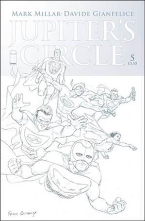 Jupiter's Circle (2015/04) issue 5-C Black & White Cover