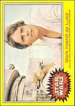 Star Wars: Series 3 (Base Set) card 189 Mark Hamill as Luke