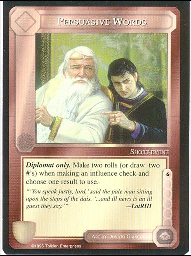 Middle-Earth: The Wizards (Base Set) card 343 Persuasive Words