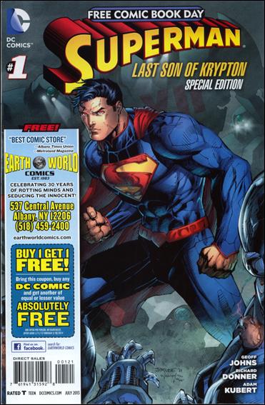 Superman: The Last Son of Krypton FCBD Special Edition issue 1-N Earthworld Comics Cover