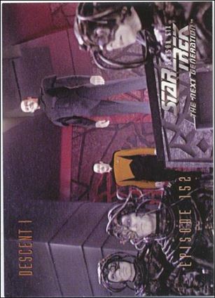 Star Trek: The Next Generation - The Episode Collection Season Six (Base Set) card 615 Descent Part I, Episode 152C