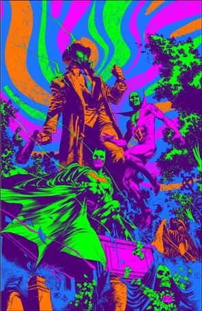 Knight Terrors issue 2-D Ivan Reis Darkest Hour Neon Ink Cardstock Cover