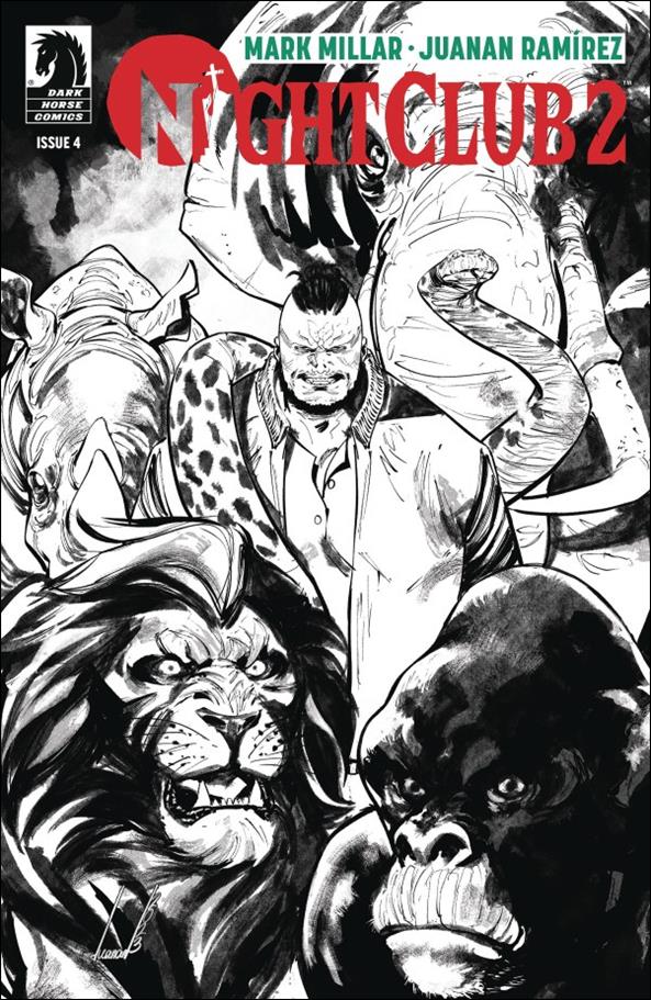 Night Club 2 issue 4-B Juanan Ramírez B&W Cover