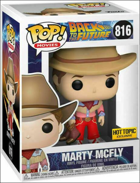 POP! Movies figure 816 Marty McFly (Western) Hot Topic Exclusive