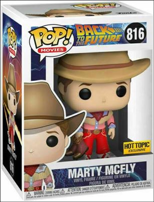 POP! Movies figure 816 Marty McFly (Western) Hot Topic Exclusive