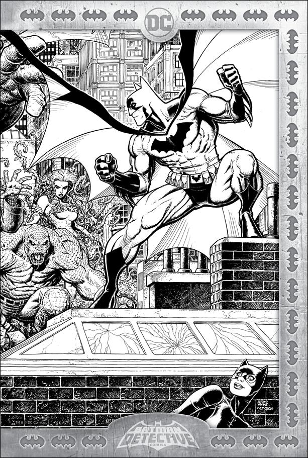 Detective Comics (1937) issue 1027-SH Art Adams Torpedo Comics B&W Wrap Cover 1/1000